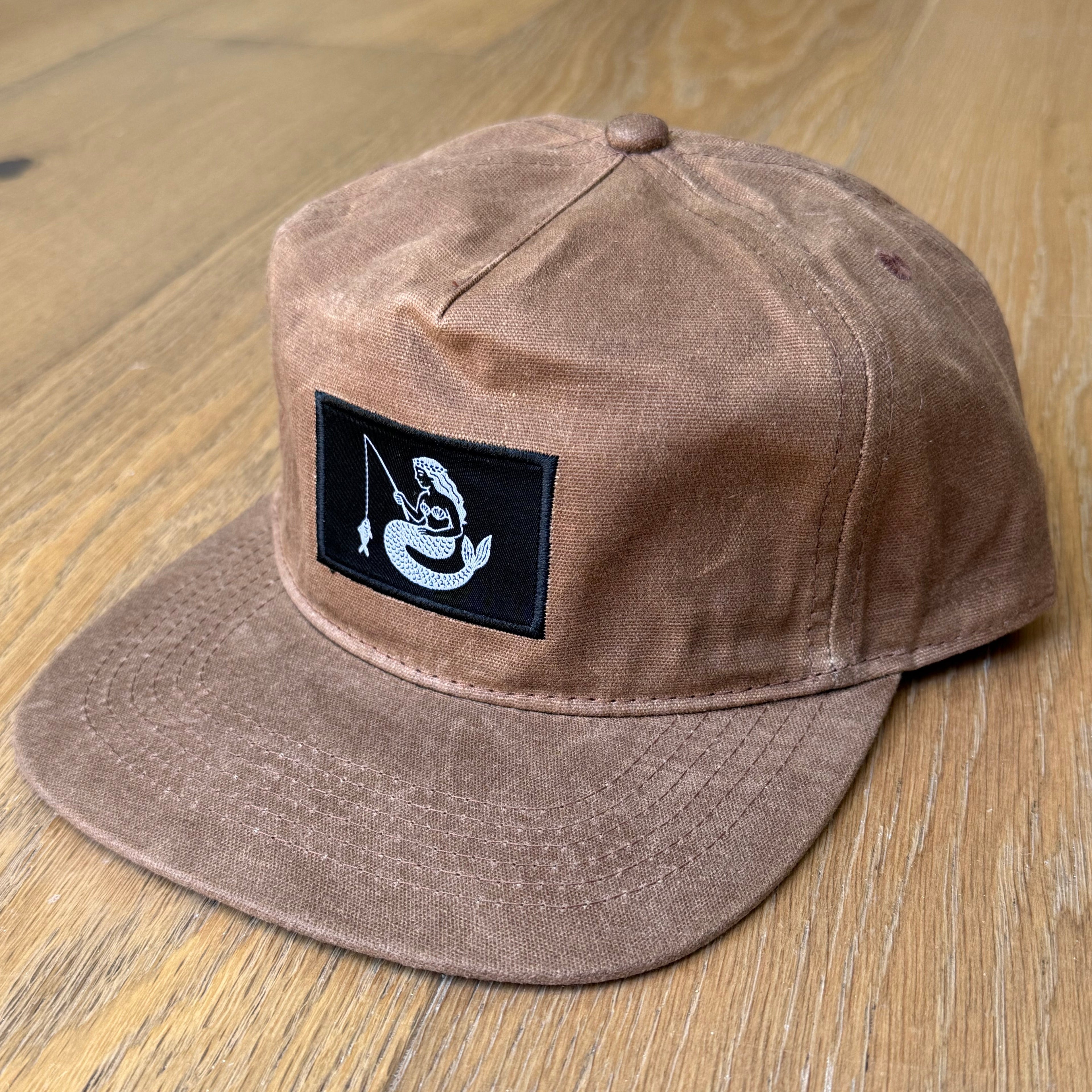 waxed canvas mërfōlk hat- tan