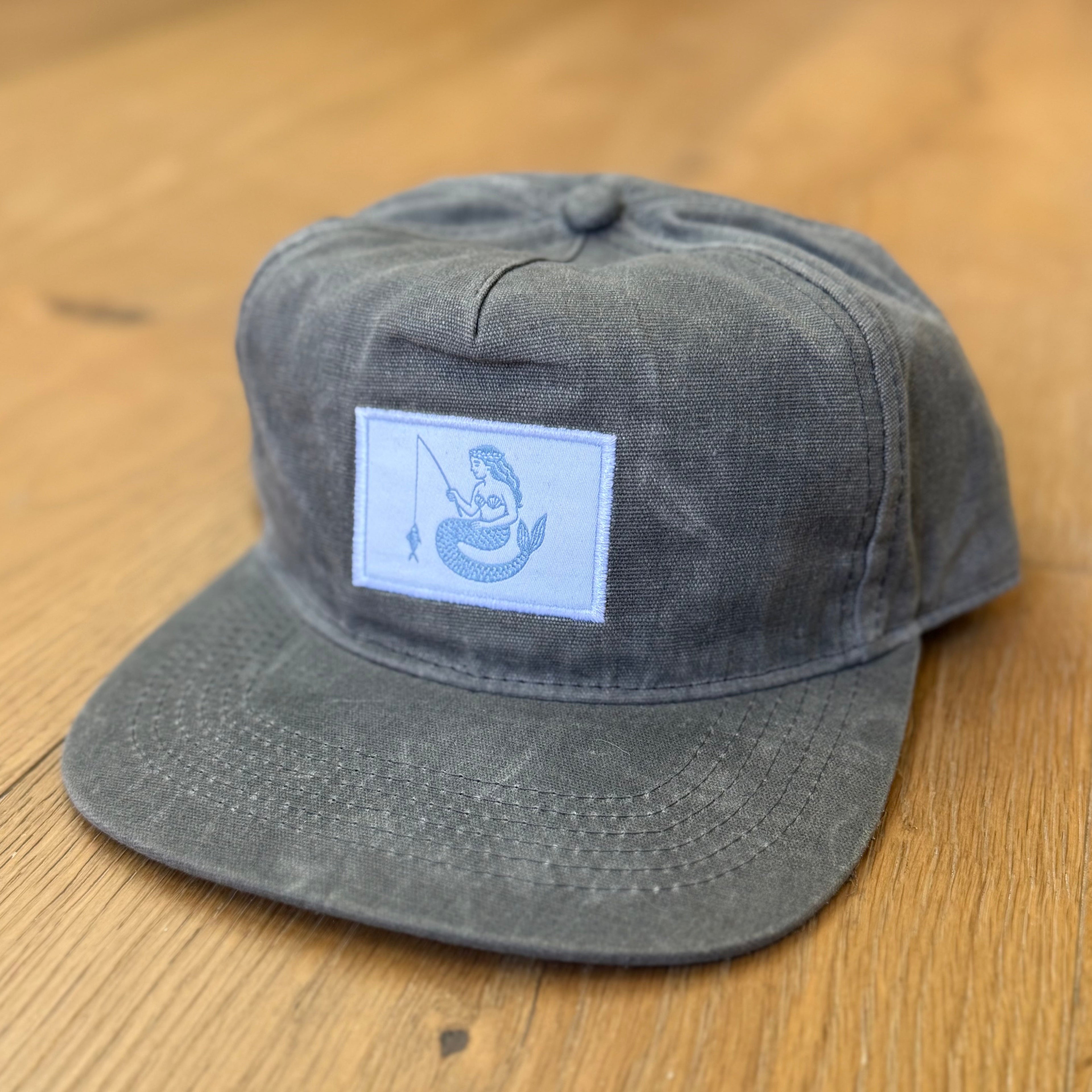 waxed canvas mërfōlk hat- charcoal