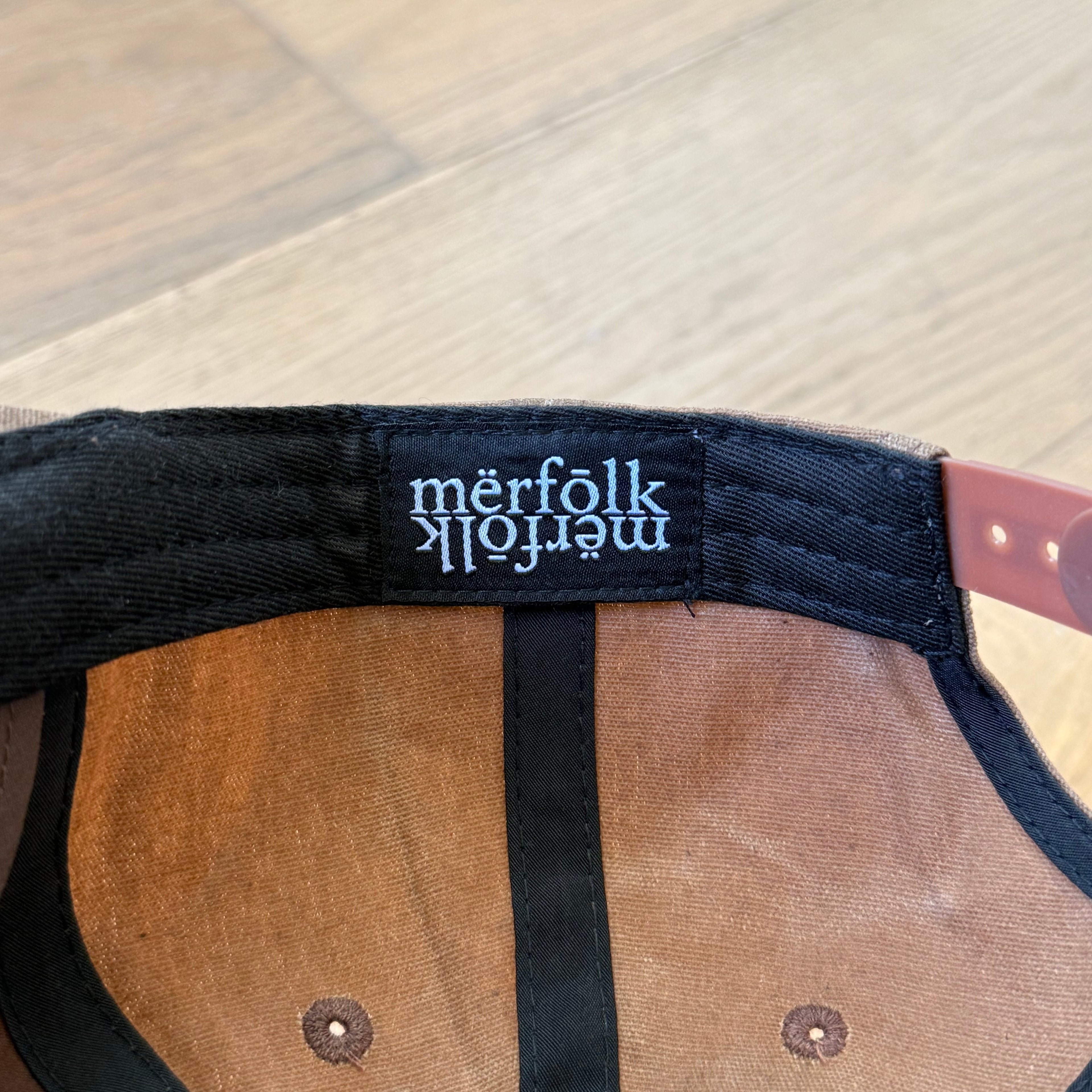 waxed canvas mërfōlk hat- tan